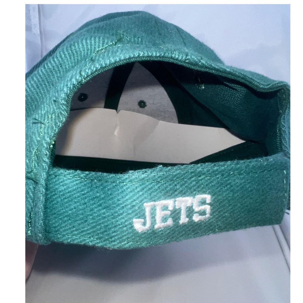 NFL New York Jets Hat Mens Green Adjustable Baseball‎ Cap Embroidered Logo NWT - Picture 6 of 10